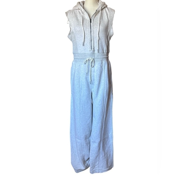 #188 NWOT Free People Making It Jumpsuit in Heather Grey - Picture 6 of 10